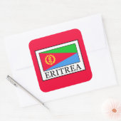 Eritrea Vierkante Sticker (Envelop)