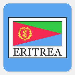 Eritrea Vierkante Sticker