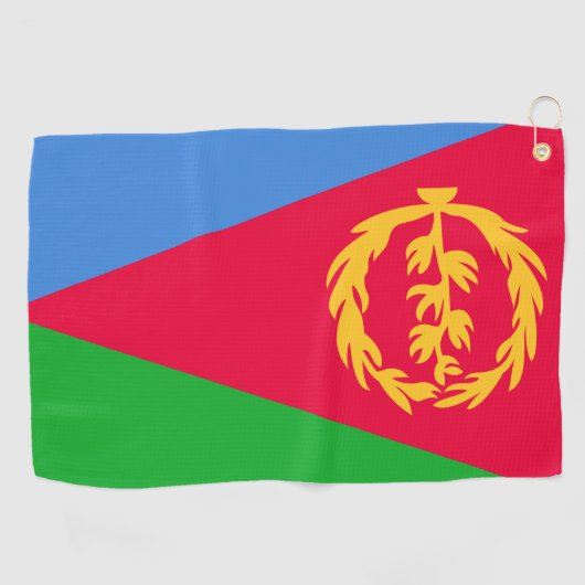 Eritrea vlag Golf Towel Golfhanddoek (Horizontaal)