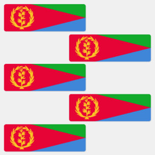 Eritrea Vlag Labels