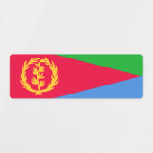 Eritrea Vlag Labels (Design 1)