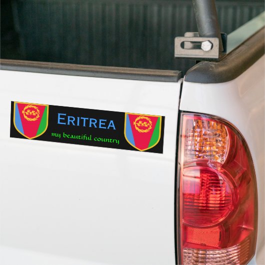 Eritrea vlag mijn mooie land bumpersticker (Op Truck)