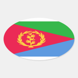 Eritrea Vlag Ovale Sticker