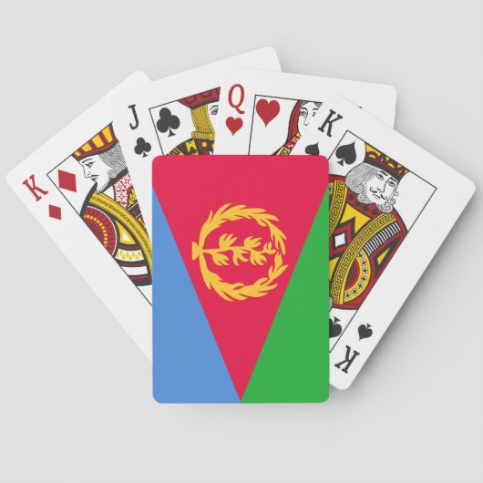Eritrea Vlag Pokerkaarten (Achterkant)