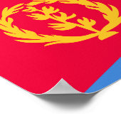 Eritrea Vlag Poster (Hoek)