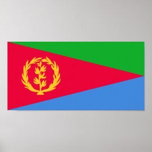 Eritrea Vlag Poster