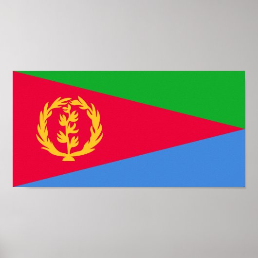 Eritrea Vlag Poster (Voorkant)