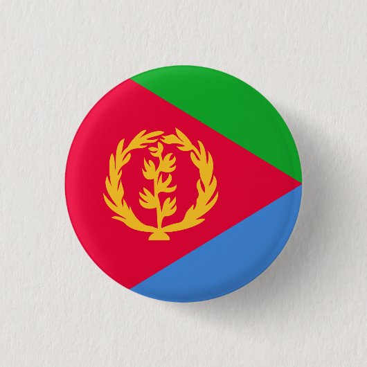 Eritrea Vlag Ronde Button 3,2 Cm (Voorkant)
