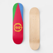 Eritrea Vlag Skateboard (Voorkant)