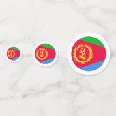 Eritrea vlag Tafel Confetti (Achterkanten)