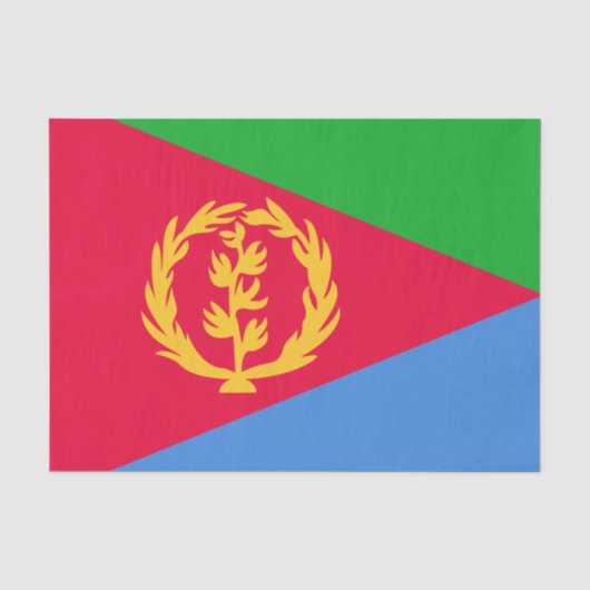 Eritrea Vlag Tissuepapier (Voorkant)