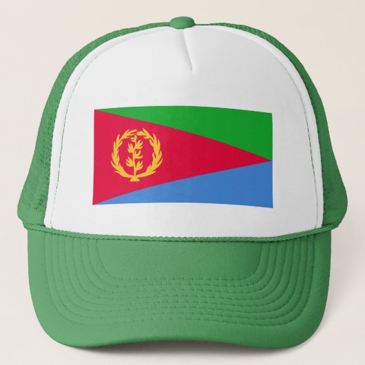 Eritrea Vlag Trucker Pet (Voorkant)