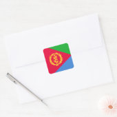 Eritrea Vlag Vierkante Sticker (Envelop)