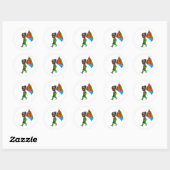 Eritrees meisje ronde sticker (Vel)