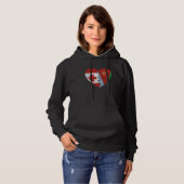 Eritrese Canadese vlaggen Hart Canada Eritrea Wort Hoodie (Voorkant volledig)