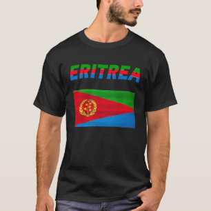 Eritrese kaart vlag Habesha T-shirt
