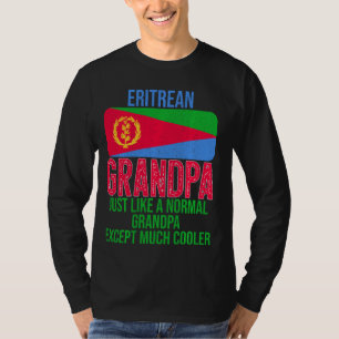 Eritrese opa Eritrea vlag voor vader S T-shirt