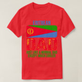 Eritrese vader Eritrea - vlagontwerp voor vaders d T-shirt (Design voorkant)