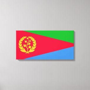 Eritrese vlag (Eritrea) Canvas Afdruk