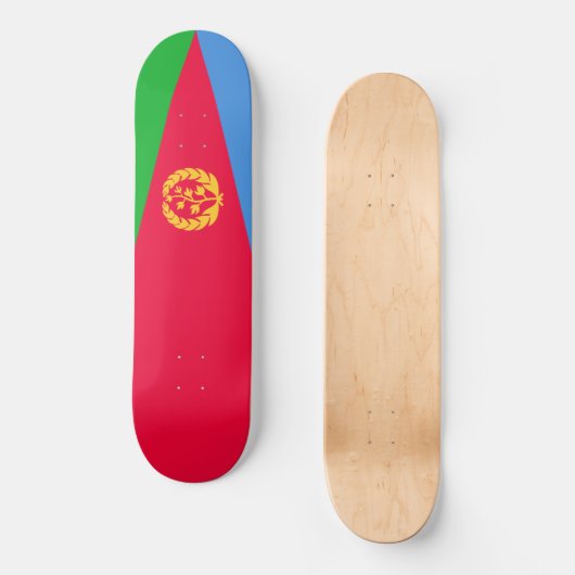 Eritrese vlag (Eritrea) Skateboard (Voorkant)