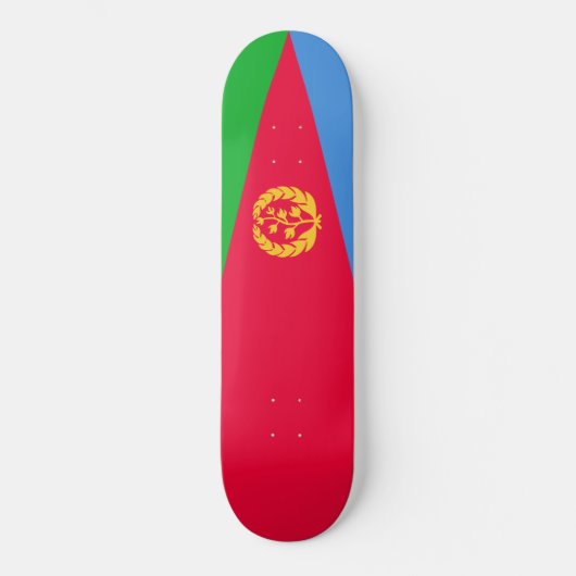 Eritrese vlag (Eritrea) Skateboard (Voorkant)