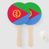 Eritrese vlag handwaaier (Voorkant en achterkant)