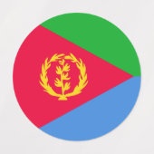 Eritrese vlag labels (Design 2)