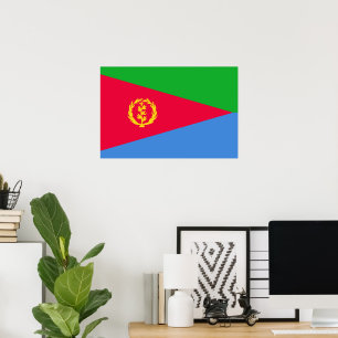 Eritrese vlag poster