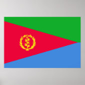 Eritrese vlag poster (Voorkant)