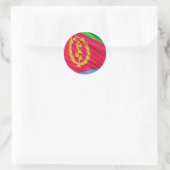 Eritrese vlag ronde sticker (Tas)