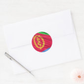 Eritrese vlag ronde sticker (Envelop)
