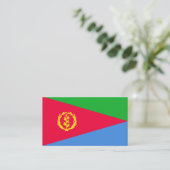 Eritrese vlag visitekaartje (Staand voorkant)