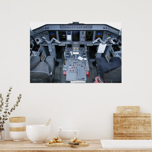 ERJ 175 Poster de cockpit (Cuisine)