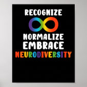 Erken dat de brace Neurodiversity wordt genormalis Poster (Voorkant)