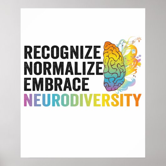 Erken Normaliseren Brace Neurodiversity ADHD Poster (Voorkant)