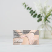Erkende Massagetherapeut Eenvoudige Visitekaartjes (Staand voorkant)