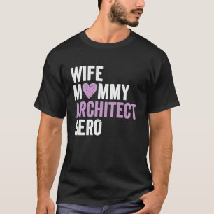 Erkende vrouw van de architect t-shirt