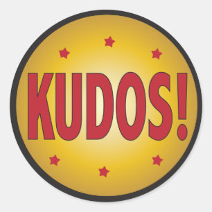 erkenning en waardering van KUDOS Ronde Sticker