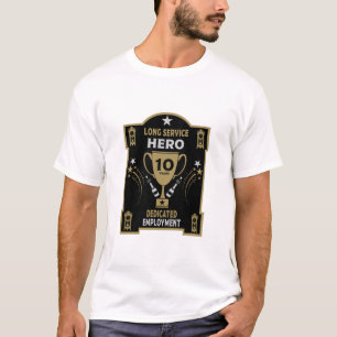 Erkenning lange dienst Tien jaar T-shirt