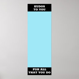 Erkenning sticker na toekenning beloning werknemer poster