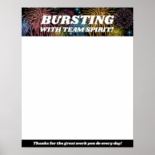 Erkenning sticker werknemer toekenningsscherm poster