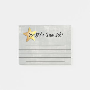 Erkenning van werknemers na de toekenning van een post-it® notes