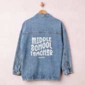 Erkenning voor leraren op de middelbare school denim jacket (Hangar)