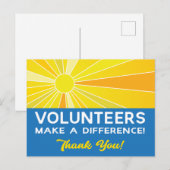 Erkenning voor vrijwilligers maakt verschil briefkaart (Voorkant / Achterkant)