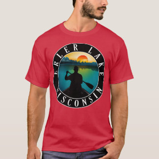 Erler Lake Wisconsin kanoën T-shirt