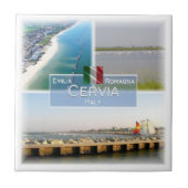 ERM028 CERVIA, Zee Uitzicht, Italië, Tegeltje (Voorkant)
