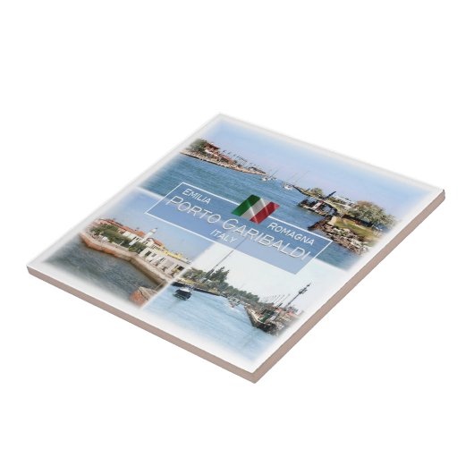 ERM040 PORTO GARIBALDI, Italië, Tegeltje (Zijkant)