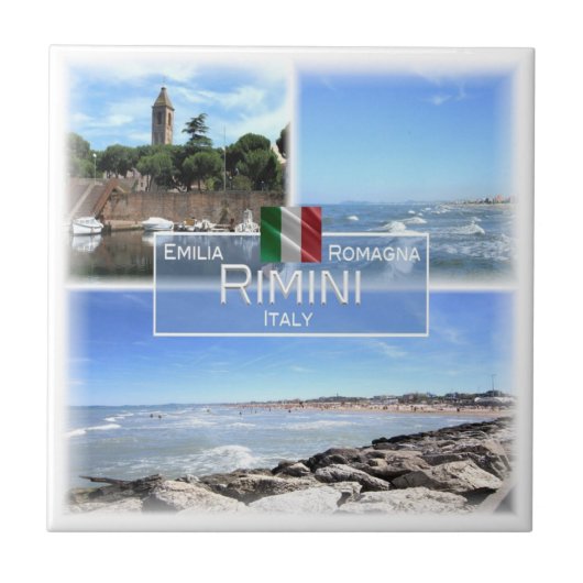 ERM041 RIMINI, Emilia Romagna, Italië, Tegeltje (Voorkant)