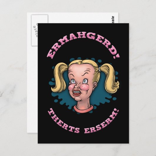 Ermahgerd Briefkaart (Voorkant / Achterkant)