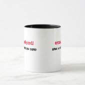 Ermahgerd. Erm een Ersum Derd Ontwerp van de Mok (Midden)